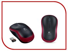 Мышь Logitech M185 Dark-Red 910-002240