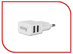 Зарядное устройство Ainy 2xUSB 1/ 2.1A для iPad/Tab EA-031B сетевое