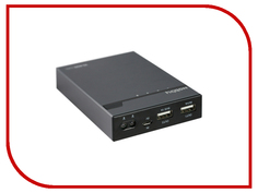 Аккумулятор Nobby Energy PB-004 2 USB 15600mAh Aluminum Black