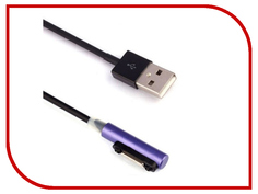 Аксессуар Ainy Magnetic Charging Cable - кабель for Sony Xperia Z1 / Z2 / Z3 Black-Violet