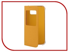 Аксессуар Чехол Samsung SM-G920 Galaxy S6 Flip S-View Fabric Yellow EF-CG920BYEGRU