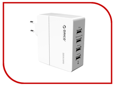 Зарядное устройство Orico DCA-4U-WH White