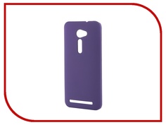 Аксессуар Чехол-накладка ASUS ZenFone 2 ZE500CL Pulsar Clipcase PC Soft-Touch Purple PCC0039