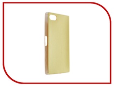 Аксессуар Чехол Sony Xperia Z5 Compact BROSCO Yellow Z5C-LEATHER-TPU-YELLOW