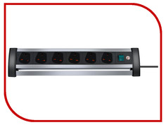 Сетевой фильтр Brennenstuhl Alu-Office-Line 6 Sockets 3m 1395000416