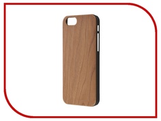 Аксессуар Чехол-накладка BROSCO Softtouch для iPhone 6 Венге IP6-WOOD-WENGE