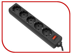 Сетевой фильтр Defender ES 1.8 5 Sockets 1.8m Black 99484