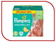 Подгузники Pampers Active Baby-Dry Midi 5-9кг 126шт 4015400737230