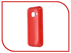 Аксессуар Чехол-накладка Gecko for Samsung Galaxy J1 mini J105H 2016 силиконовый Transparent Red S-G-SGJ1mini-2016-RED
