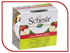 Корм Schesir С372 Цыпленок/Яблоко 150g для собак