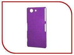 Аксессуар Чехол-накладка Sony Xperia Z3 Compact BROSCO пластиковый Purple Z3C-BACK-03-PURPLE