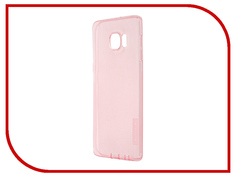 Аксессуар Чехол Samsung Galaxy S6 Edge+ G928T Nillkin Nature TPU Transparent Pink