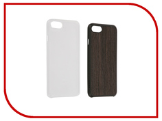 Аксессуар Набор из двух чехлов Ozaki Jelly / Wood для APPLE iPhone 7 Transparent / Dark Brown OC721EC