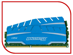 Модуль памяти Crucial Ballistix Sport XT DDR3 DIMM 1600MHz PC3-12800 CL9 - 8Gb KIT (2x4Gb) BLS2C4G3D169DS3CEU
