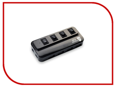 Хаб USB Jet.A JA-UH15 USB 4 ports Black