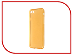 Аксессуар Чехол Krutoff для APPLE iPhone 7 Transparent-Gold 11787