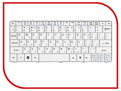 Клавиатура TopON TOP-90688 для Acer Aspire One 532 / 532h / AO532H / AOD532H / D255 / D527 / D260 / NAV50 / Gateway LT21 / E-Machines 350 Series White