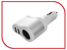 Аксессуар Разветвитель прикуривателя на 1 гнездо и 2 USB выхода WIIIX TR-11U2