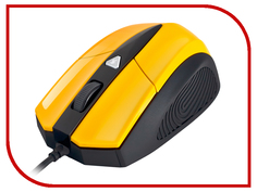 Мышь Delux DLM-480OUY Yellow-Black
