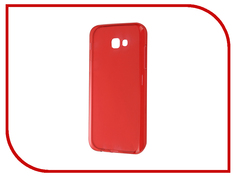 Аксессуар Чехол Samsung Galaxy A7 A720F 2017 Gecko Transparent-Glossy Red S-G-SGA7-2017-RED