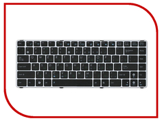 Клавиатура TopON TOP-75957 для ASUS UL20 eee PC 1201 Series Silver Frame Black