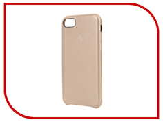 Аксессуар Чехол Krutoff Leather Case для iPhone 7 Gold 10763