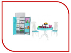 Игра 1Toy Красотка набор мебели для кукол, кухонный стол+холодильник Т52112