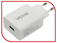 Зарядное устройство VCOM CA-M042 USB 1.5A QUICK CHARGE 3.0