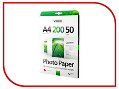 Фотобумага Videx HGA4-200/50 A4 200g/m2 глянцевая 50 листов