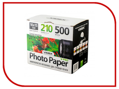 Фотобумага Videx MPHA6-210/500 A6 210g/m2 микропористая суперглянцевая 100 листов