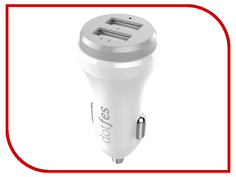 Зарядное устройство Dotfes B01 2xUSB 3.1A White 03150