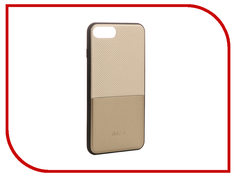 Аксессуар Чехол Dotfes G02 Carbon Fiber Card Case для APPLE iPhone 7 Plus Gold 47066