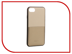 Аксессуар Чехол Dotfes G02 Carbon Fiber Card Case для APPLE iPhone 7 Gold 47062