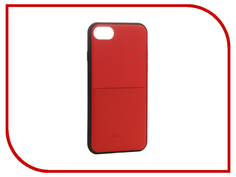Аксессуар Чехол Dotfes G02 Carbon Fiber Card Case для APPLE iPhone 7 Red 47063