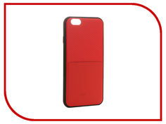 Аксессуар Чехол Dotfes G02 Carbon Fiber Card Case для APPLE iPhone 6 Plus/6s Plus Red 47059