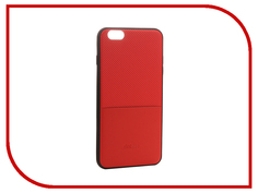 Аксессуар Чехол Dotfes G02 Carbon Fiber Card Case для APPLE iPhone 6/6s Red 47055