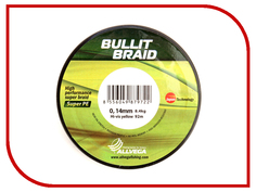 Шнур плетёный Allvega Bullit Braid 0.14mm 92m Hi-Vis Yellow 044788