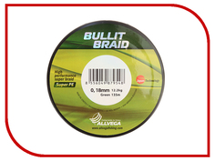 Шнур плетёный Allvega Bullit Braid 0.18mm 135m Dark Green 044778