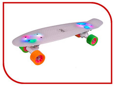 Скейт Hudora Skateboard Retro Rainglow White