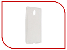 Аксессуар Чехол Nokia 3 Gecko Transparent-Glossy White S-G-NOK3-WH