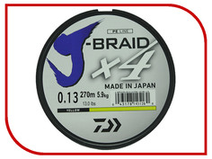 Шнур плетёный Daiwa J-Braid X4 0.13mm 270m Yellow 12740-113RU