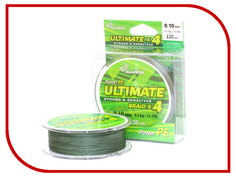 Шнур плетёный Allvega Ultimate 0.10mm 135m 5.1kg Dark Green U135DGR010