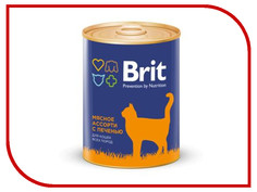 Корм Brit мясное ассорти с печенью 340g 9426 Brit*