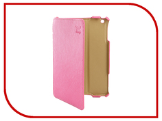 Аксессуар Чехол Snoogy для APPLE iPad mini 2 иск. кожа Pink SN-iPad-mini2-PINK-LTH