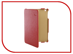 Аксессуар Чехол Snoogy для APPLE iPad mini 2 иск. кожа Red SN-iPad-mini2-RED-LTH
