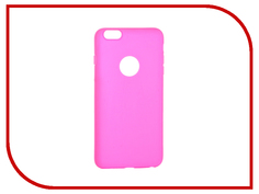 Аксессуар Чехол Krutoff Silicone для iPhone 6 Plus Pink 11814