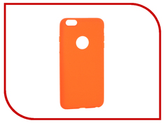 Аксессуар Чехол Krutoff Silicone для iPhone 6 Plus Orange 11815