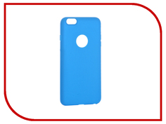Аксессуар Чехол Krutoff Silicone для iPhone 6 Plus Light Blue 11817