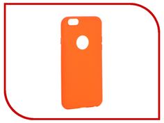 Аксессуар Чехол Krutoff Silicone для iPhone 6/6S Orange 11806