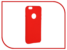 Аксессуар Чехол Krutoff Silicone для iPhone 6/6S Red 11804